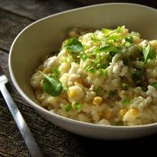 Sweet Corn Risotto with Farmers Cheese - Kitchen Apparel