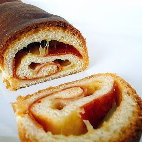 Soft Cheese and Pepperoni Bread