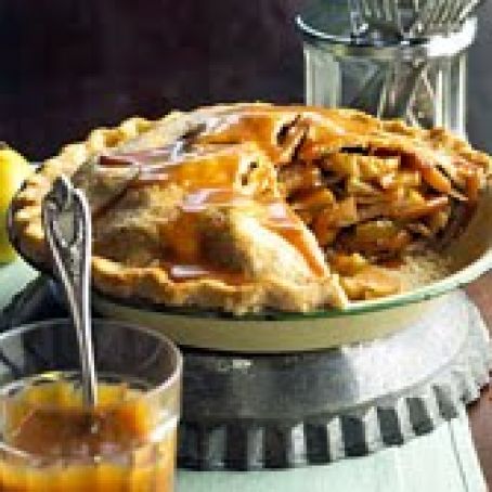 Mile-High Caramel Apple Pie