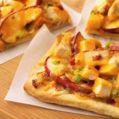 Apple-Jack Chicken Pizza with Carmelized Onions