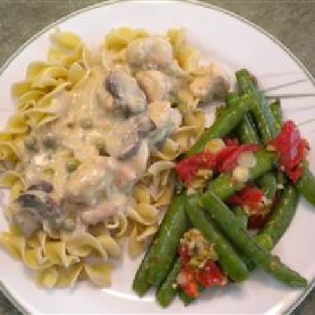 Slow Cooker Chicken Stroganoff