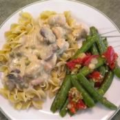 Slow Cooker Chicken Stroganoff