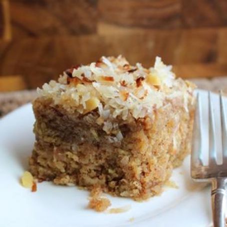 Lazy Daisy Coconut Oatmeal Cake