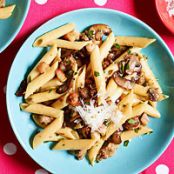 Carbonara with Sausage & Mushrooms