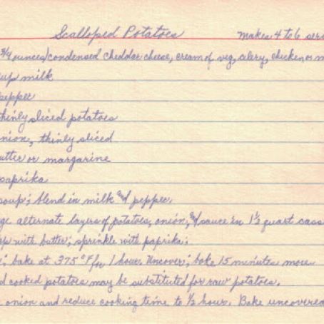 Scalloped Potatoes III