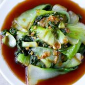 BOK CHOY WITH GARLIC AND OYSTER SAUCE