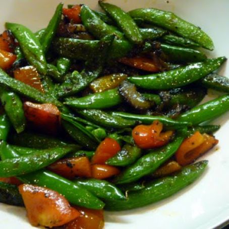 Sugar Snap Peas with Bell Peppers