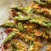 Crunchy Parmesan Sugar Snap Peas