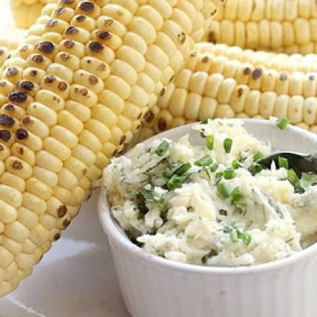Grilled Corn with Parmesan-Herb Butter