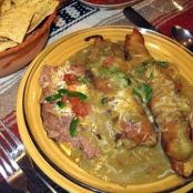 Chili Verde Smothered Burritos