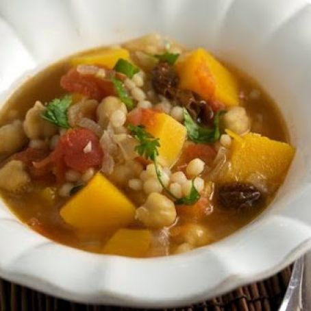 Butternut Squash and Chickpea Stew with Israeli Couscous