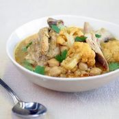 Curried Chicken with Cauliflower - Slow Cooked