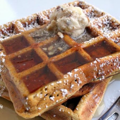 Gingerbread and Pumpkin Waffles