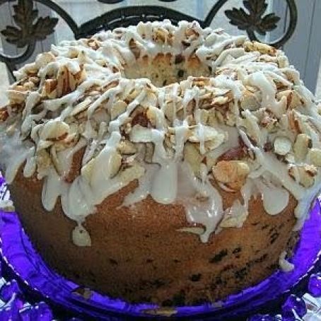 Almond Crunch & Chocolate Confetti Chiffon Cake
