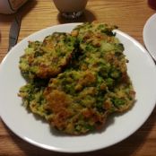 cheesy roasted broccoli patties