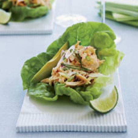 Spicy Asian-Chicken-Salad Lettuce Cups Recipe at Cooking.com