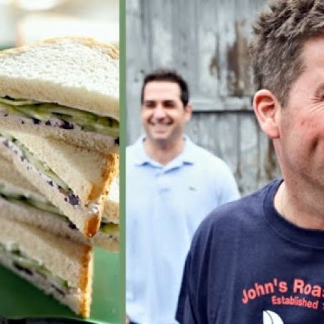 Cucumber, Vidalia Onion and Cream Cheese Sandwiches