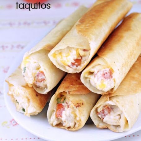 Chubby Chicken and Cream Cheese Taquitos