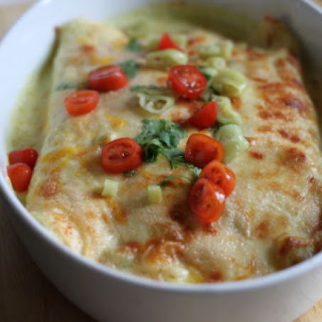 Simply Sour Cream Chicken Enchiladas
