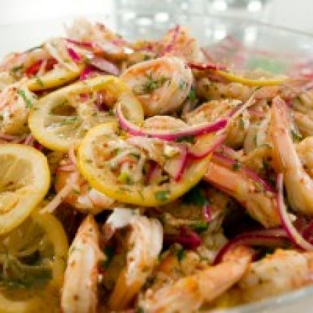 Pickled Shrimp with Lemon Chive Aioli