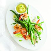 Bean Salad with Shrimp and Curry Yogurt