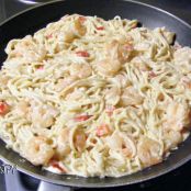 Cracked Pepper Shrimp Alfredo