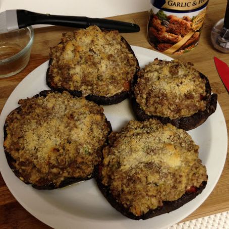 Sausage Stuffed Mushroom Caps