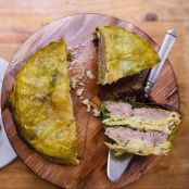 Stuffed Cabbage Cake with Sausage
