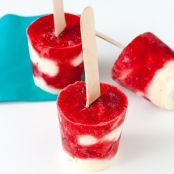 Strawberries and Cream Pops