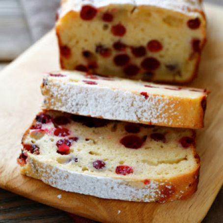 Sugared Cranberry Tea Cake