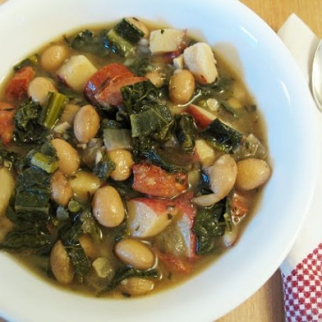 Sausage Kale Soup with Lemon and Rosemary
