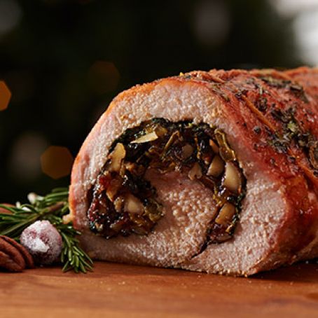 Fruit & Nut-Stuffed Pork Roast