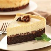 Brownie Chocolate Chip Cheesecake