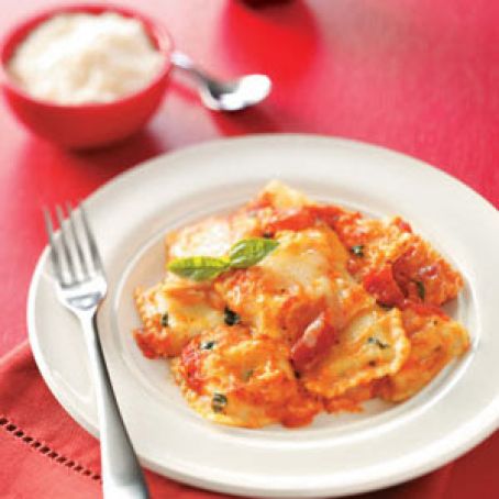 Easy Cheese-Ravioli Casserole