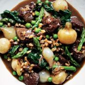 Ragout of Lamb and Spring Vegetables with Farro