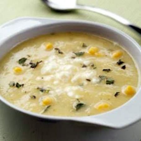 Golden Summer Squash Corn Soup