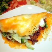 Beef Tacos w/ Provolone Shells