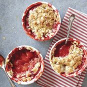 Strawberry Rhubarb Pecan Crisps