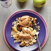 Roasted Apple-Rosemary Chicken Thighs