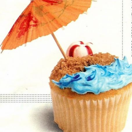 Beach Party Cupcakes