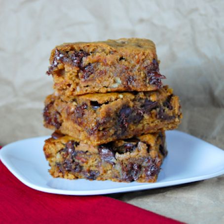 Pumpkin Pecan Chocolate Chip Bars