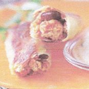 SOUTHWESTERN EGG ROLLS WITH CREAMY ENCHILADA DIPPING SAUCE