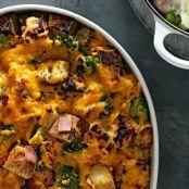 Broccoli, Cheddar & Ham Strata
