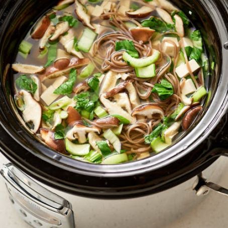 Gingery Tofu Slow Cooker Soup
