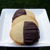 Butter Drop Cookies (dipped in chocolate)