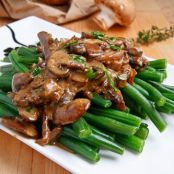 Green Beans In Creamy Mushroom Sauce