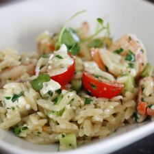 Leftover Orzo Salad