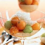 Minted Melon with Vanilla Granita
