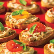 Goat Cheese & Sun-Dried Tomato Crostini