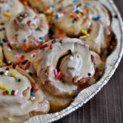 Cake Batter Cinnamon Rolls